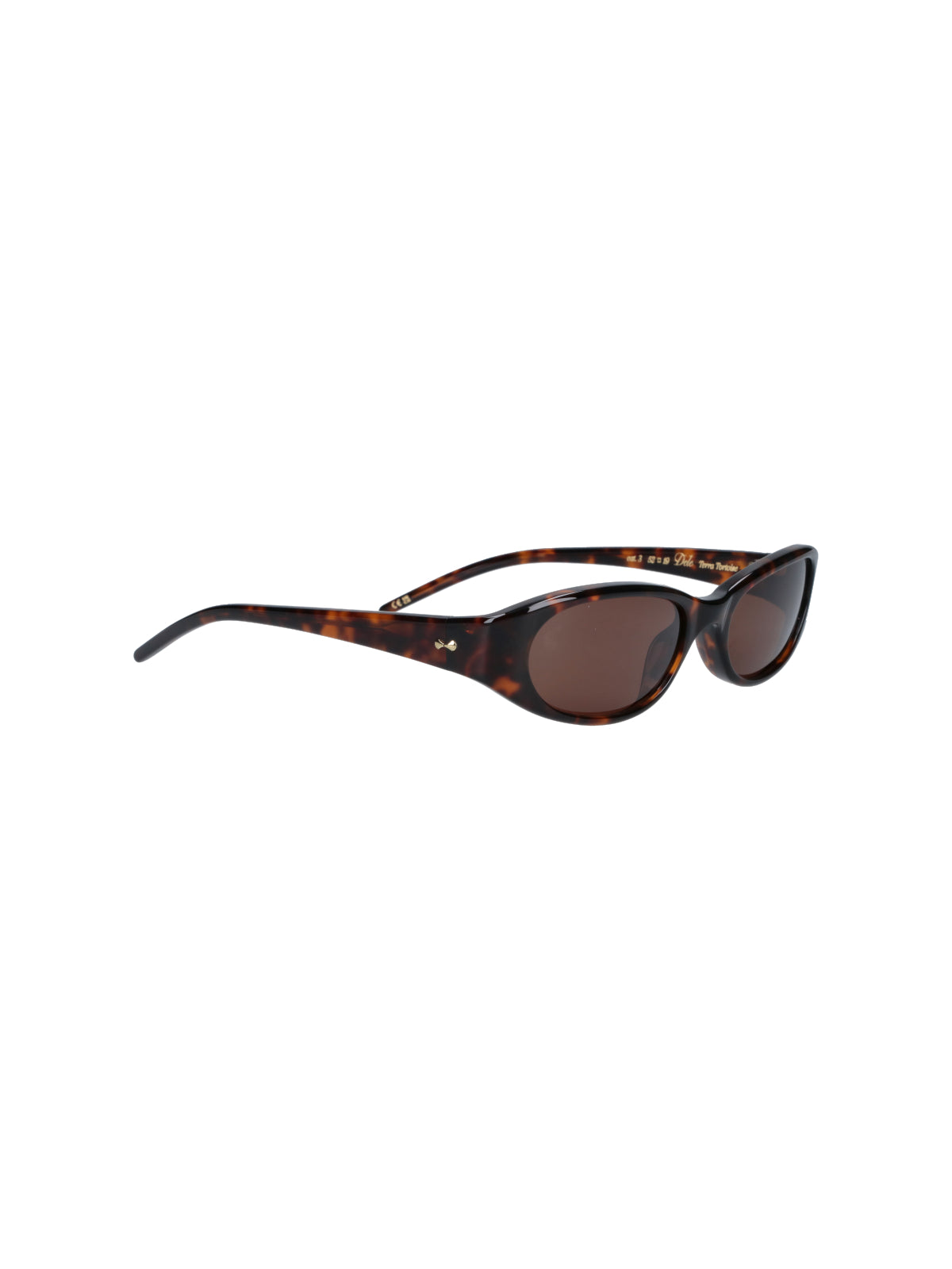 Brown Dele Tortoiseshell Oval Polarized Sunglasses