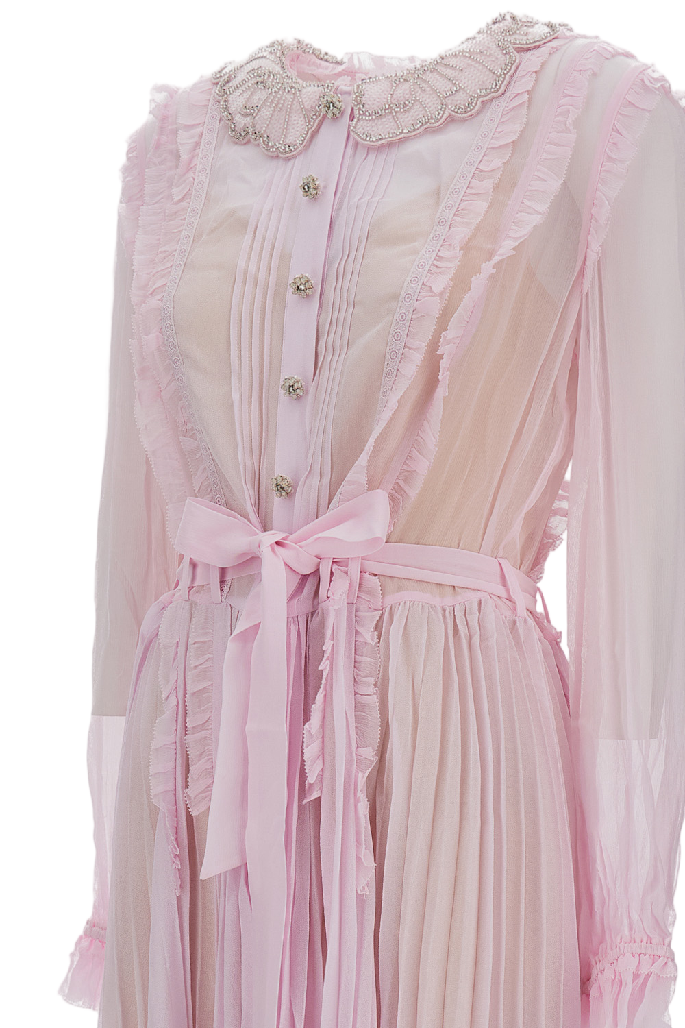 Pleated Midi Dress
