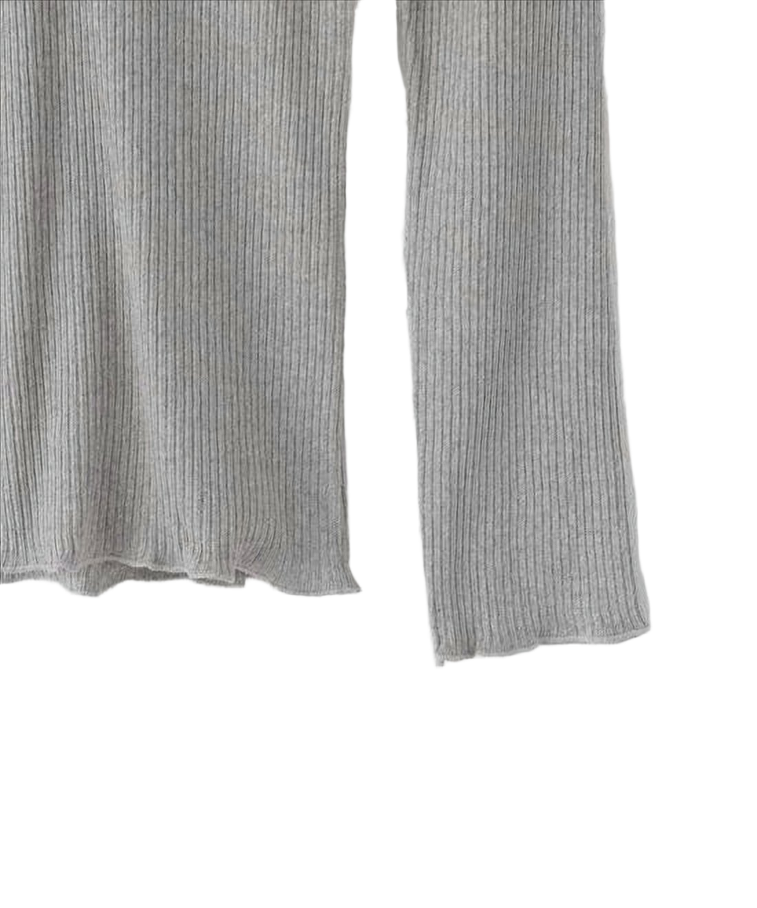 Ribbed Knit Sweater with Soft Collar