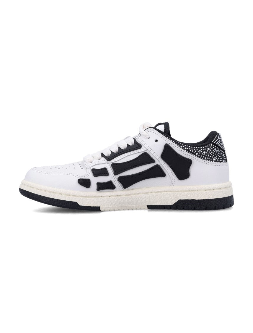 Crystal Satin Skel Top Low Woman's Sneakers