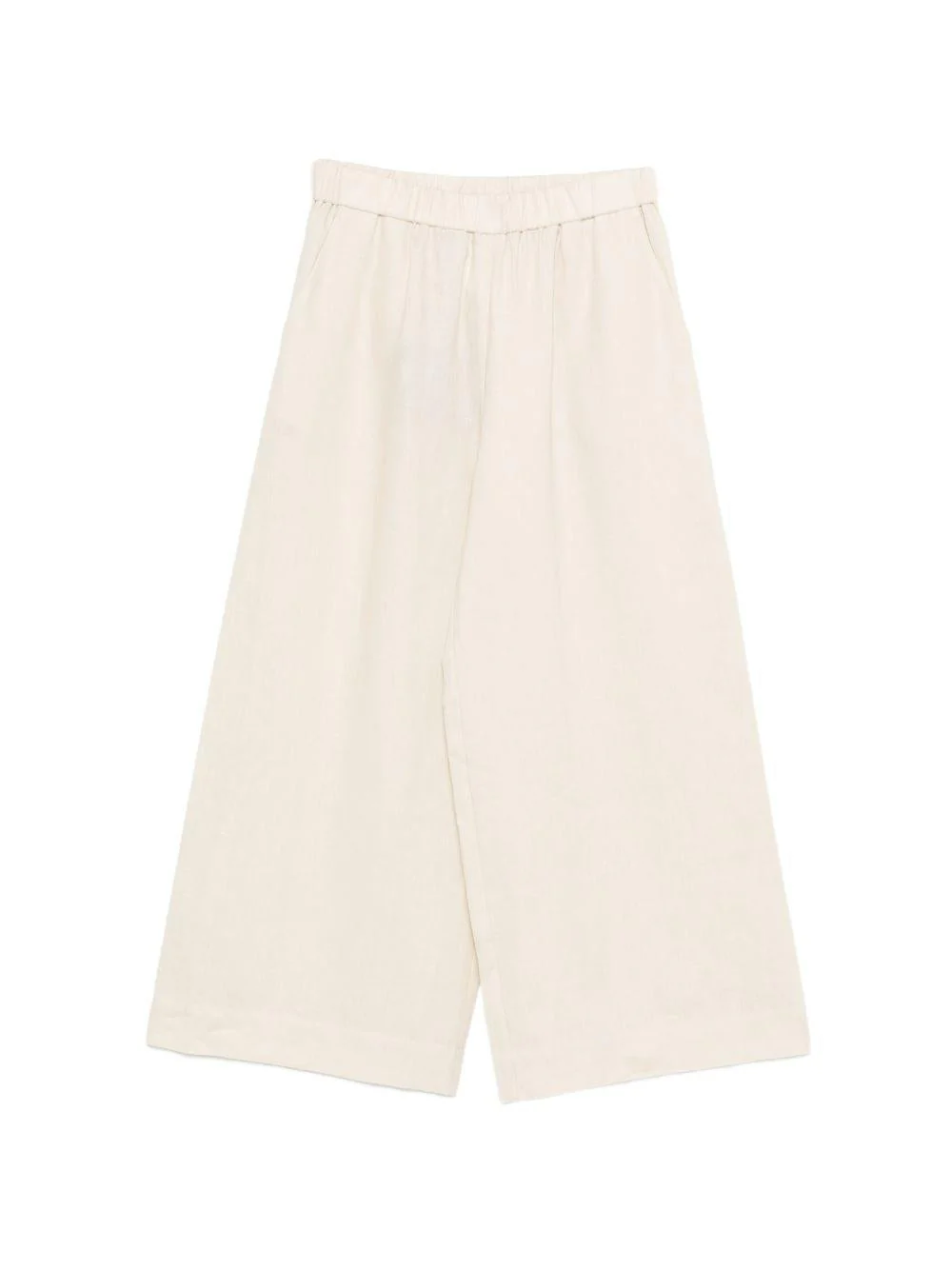 Cropped Wide-Leg Pants with Flowing Silhouette