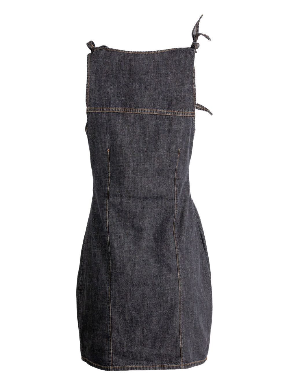 Sleeveless Dark Grey Mini Dress