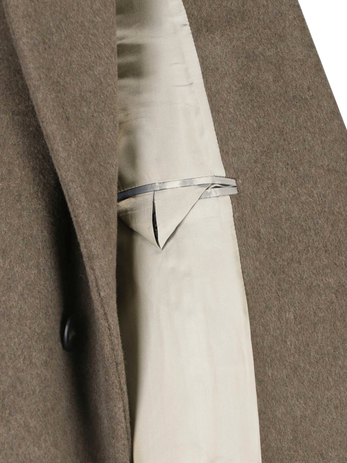 Brown Tailored Notched Lapel Trench