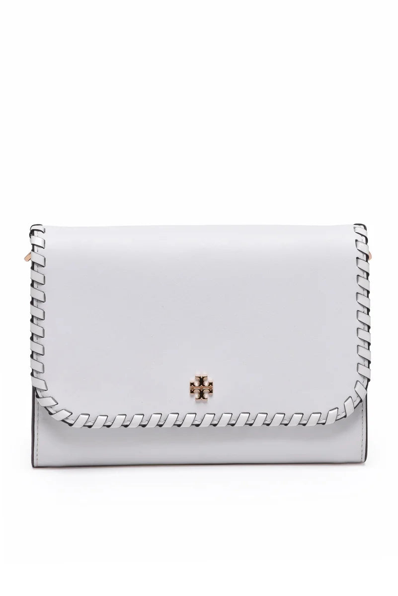 Emerson Whipstitch Shoulder Bag - White