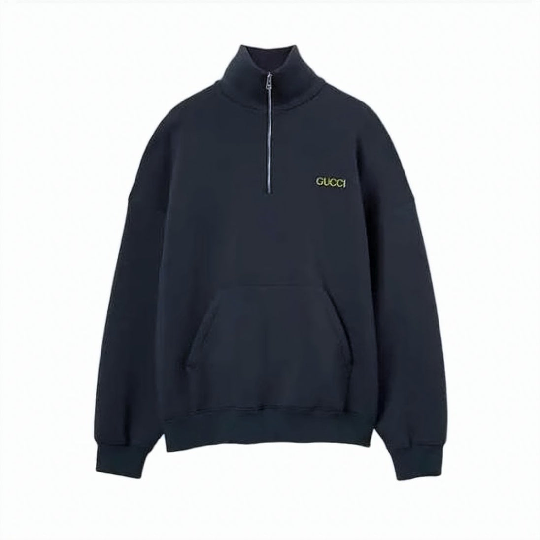 Half-Zip Turtleneck with Kangaroo Pocket