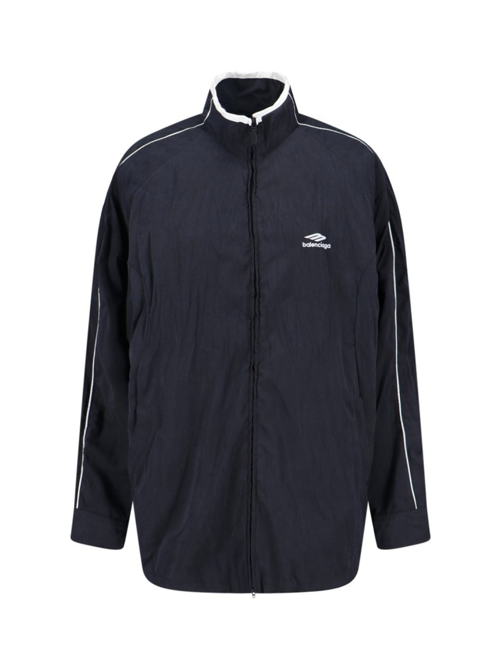 Giazza Zip Logo Jacket With High Collar