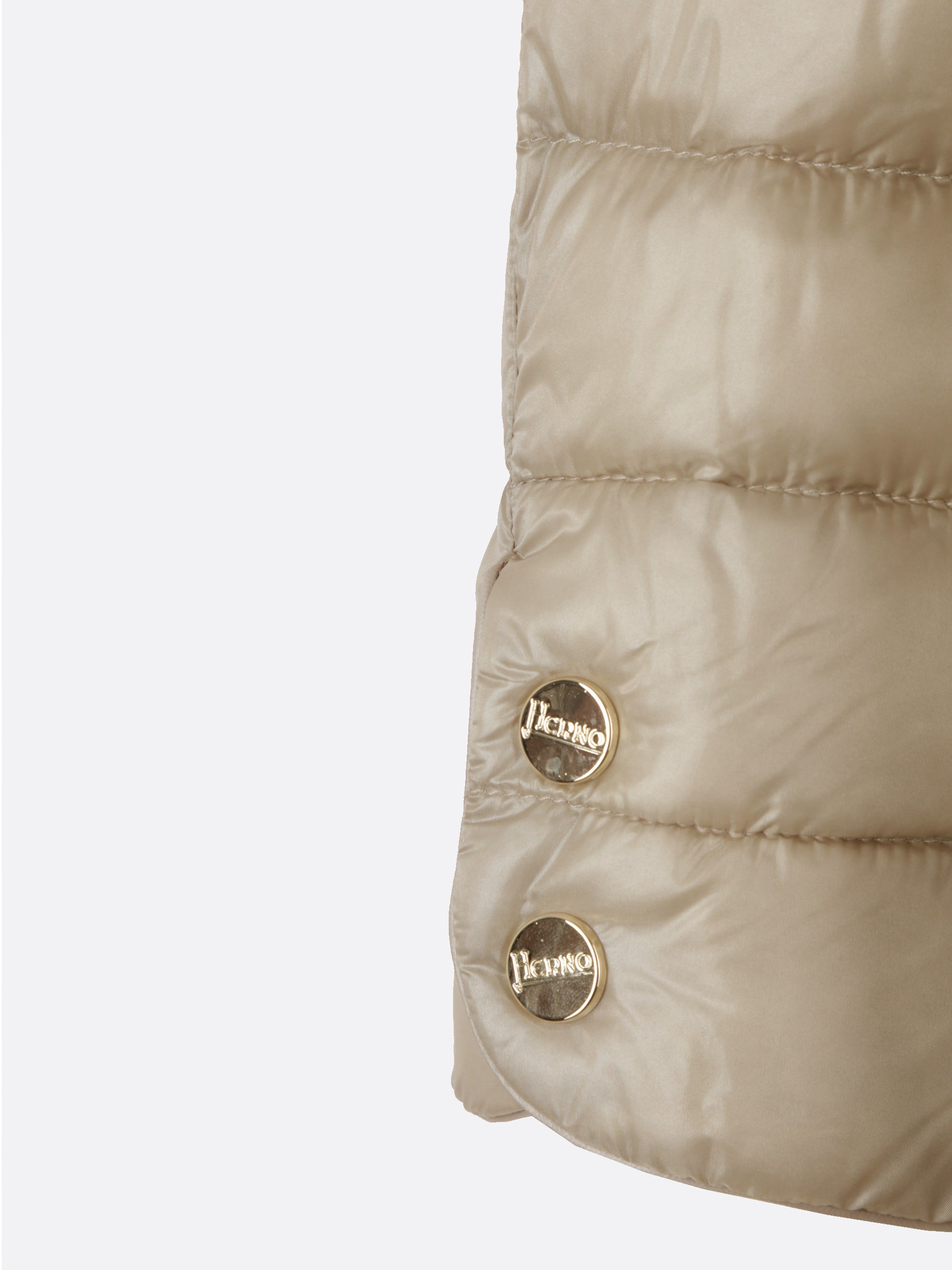 Neutral Piumino Lightweight Petal Sleeve Jacket