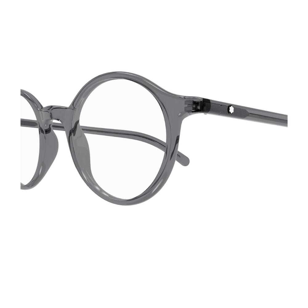 Mb0350O Linea Snowcap Round Transparent Grey Acetate Optical Glasses