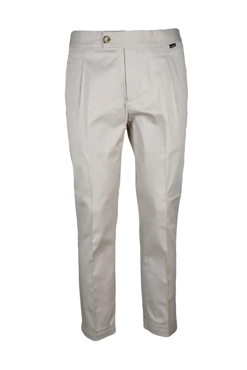 Cotton Stretch Trousers - White