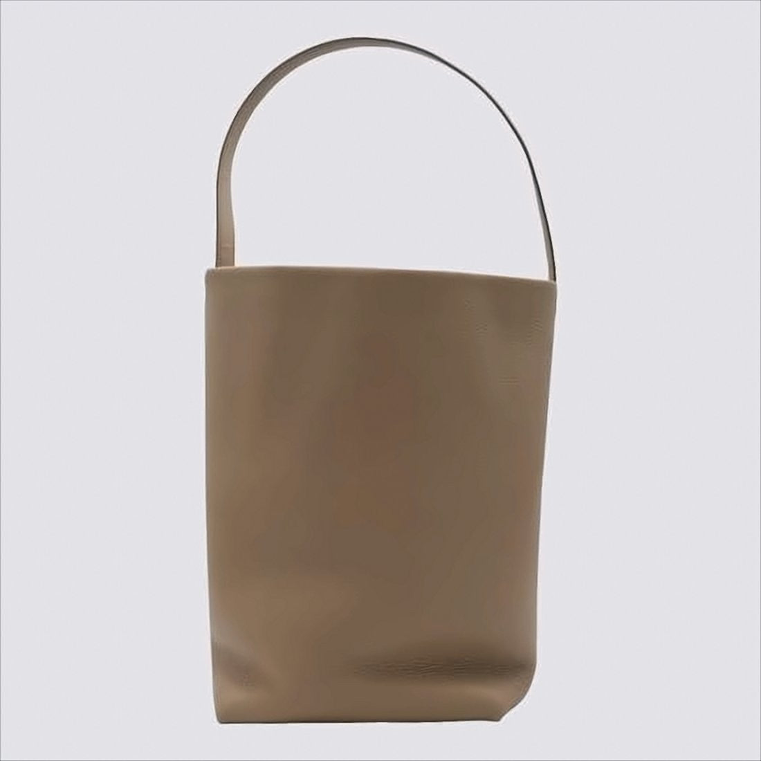 Structured Brown Calf Leather Tote