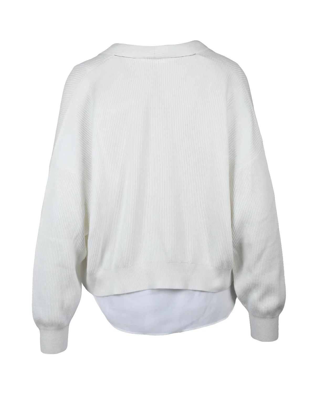Open Cotton Cardigan - White
