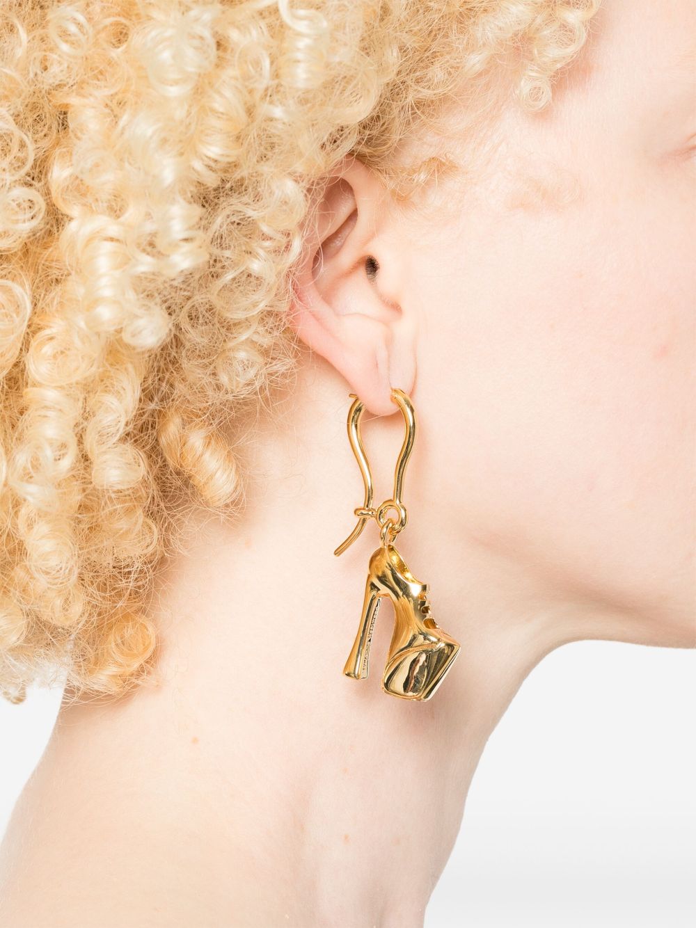 Polished Gold-Tone Earrings