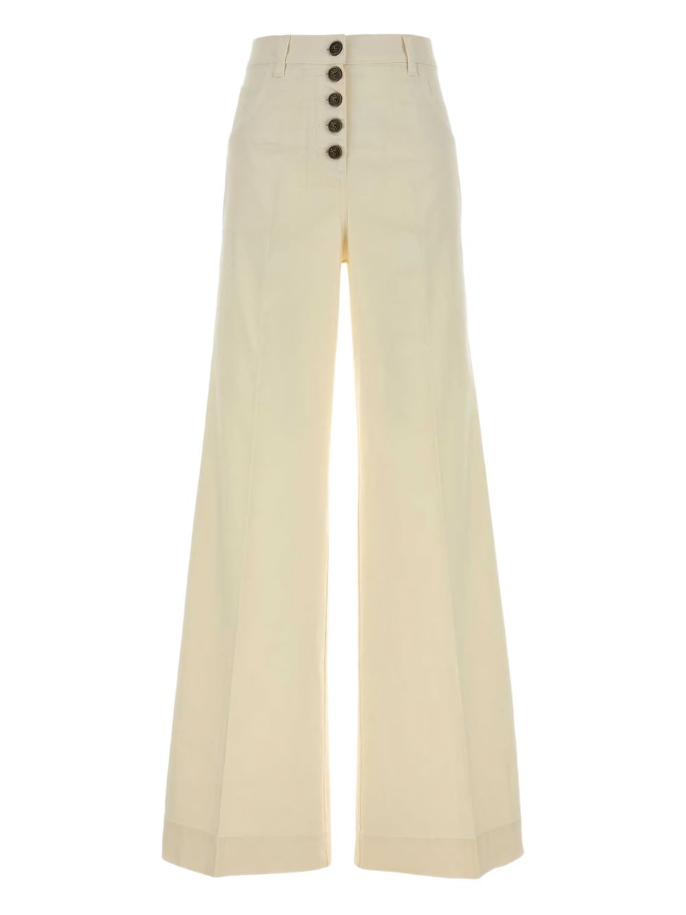 High-Rise Flared Jeans With Five-Pocket Design