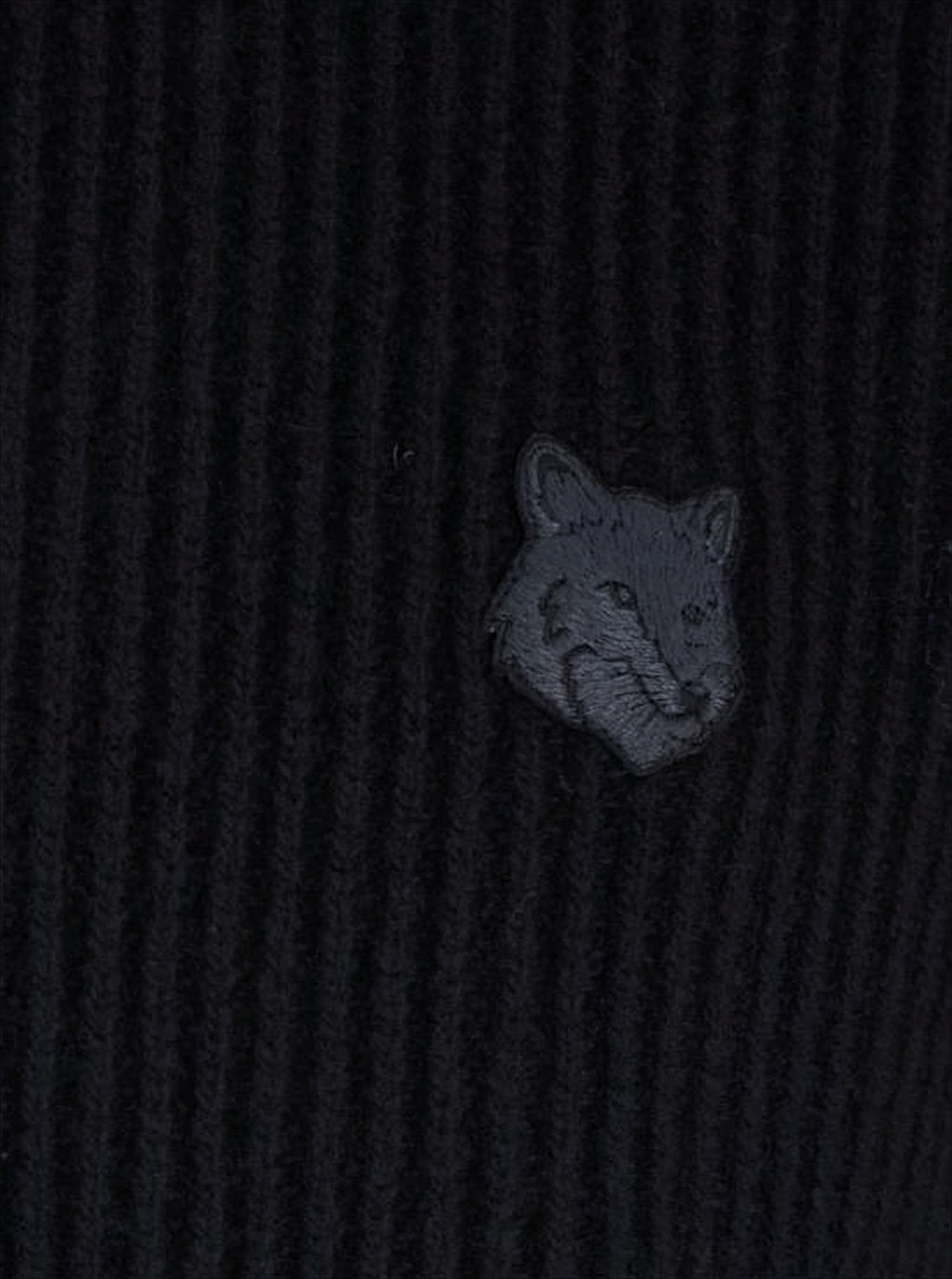 Sweter polo z dzianiny prążkowanej