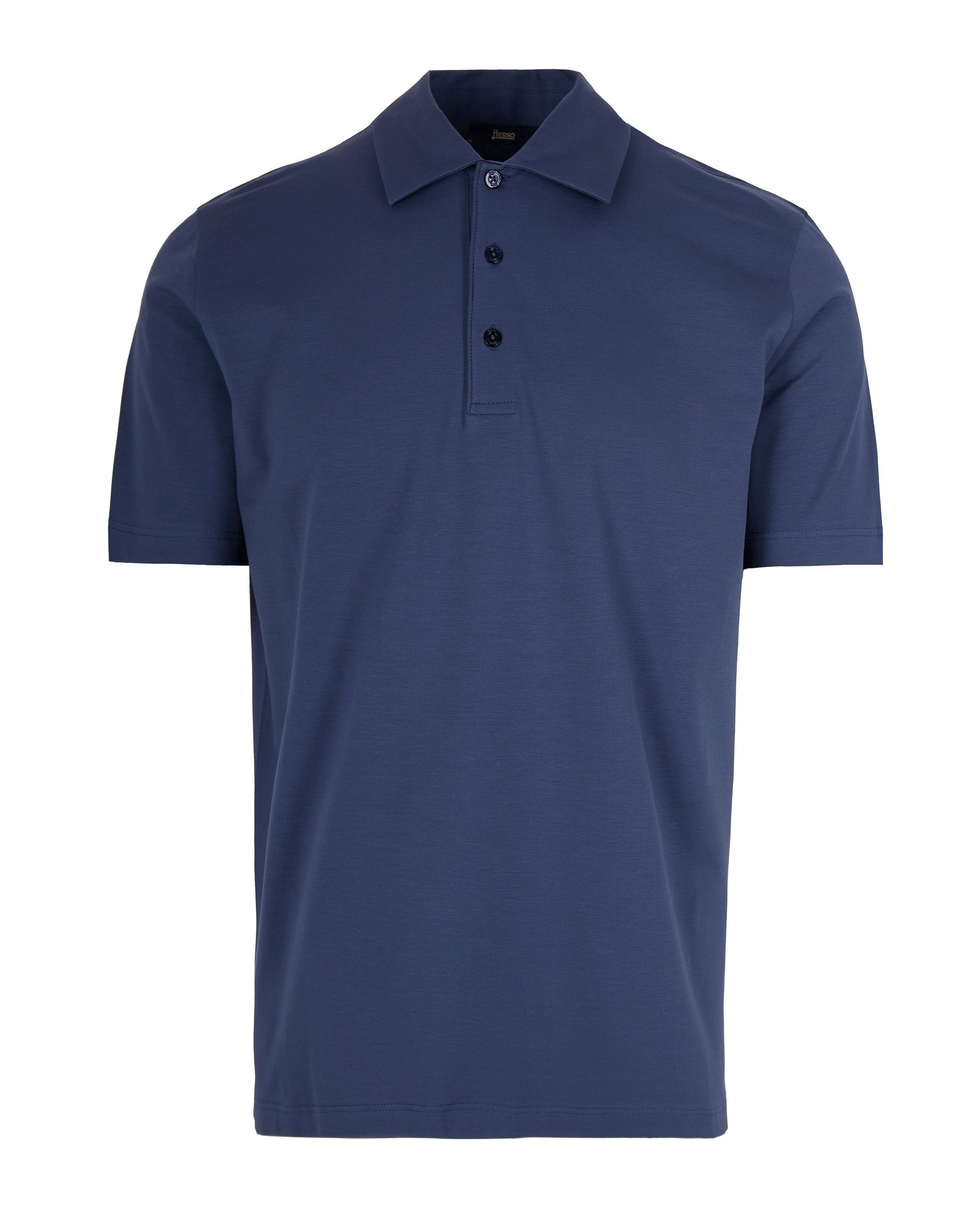 French Collar Stretch Jersey Polo Shirt