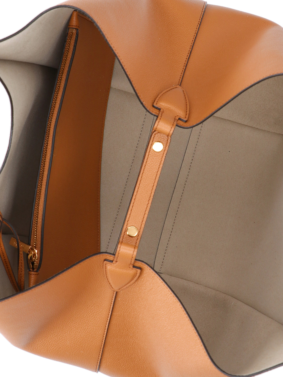 Spacious Hammered Calf Leather Tote Bag