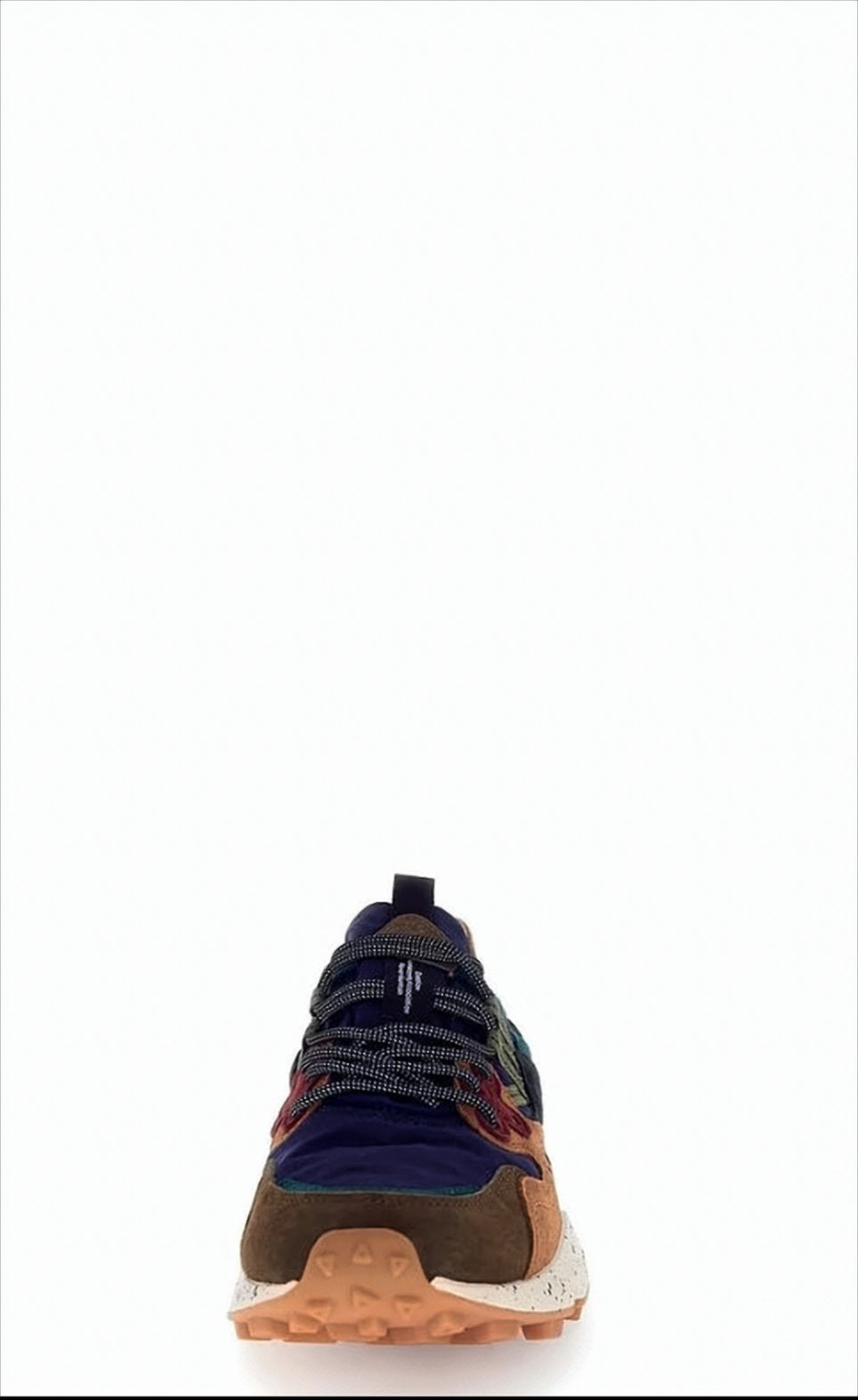 Earthy-Toned Low-Top Sneakers With Multi-Material Upper