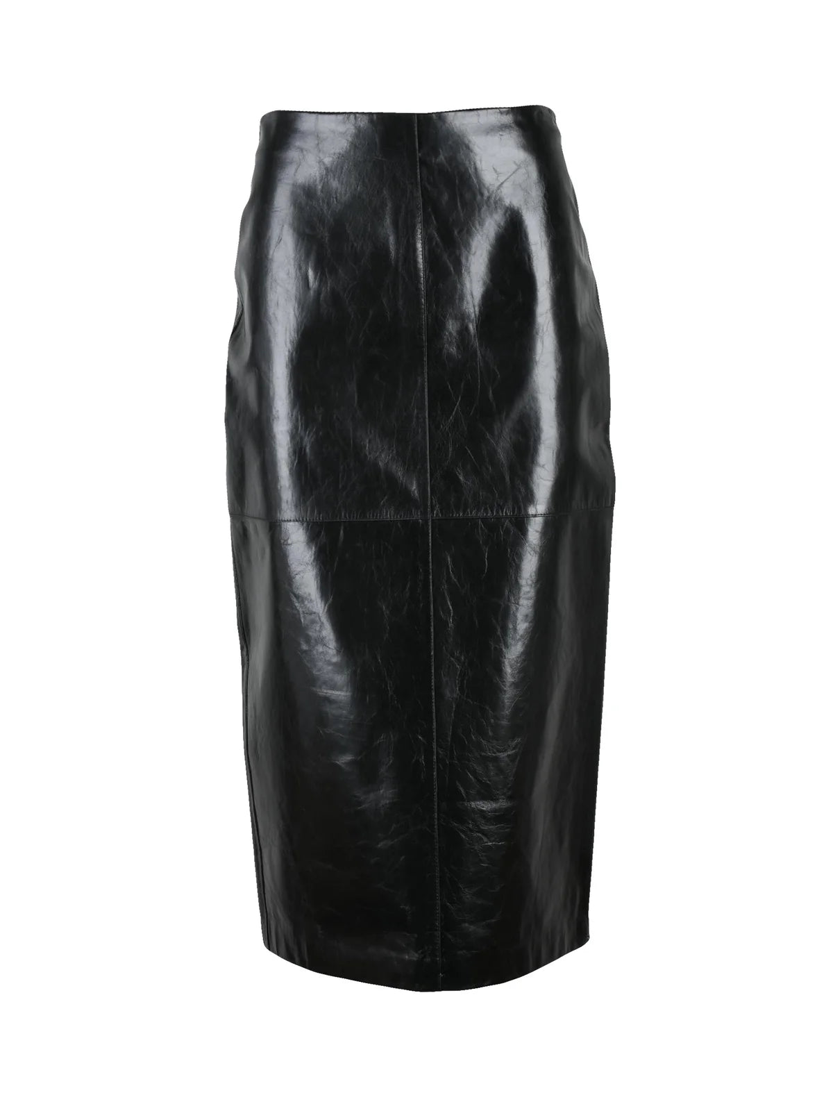 Black Bairo Leather Women Skirt