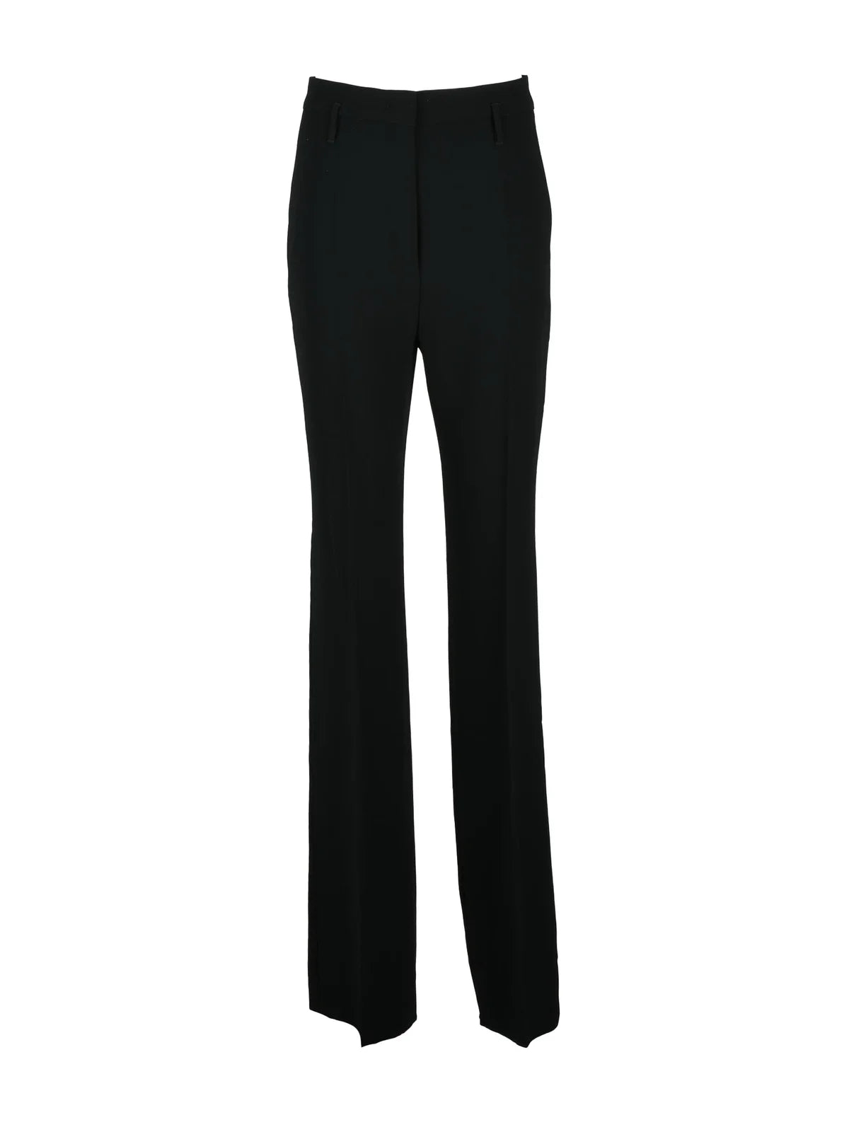High-Waisted Black Trousers with Tailored Silhouette
