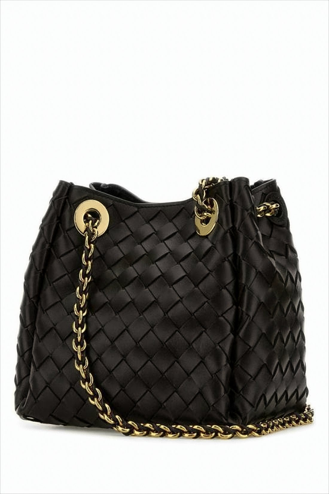Intricately Woven Lambskin Tote Bag