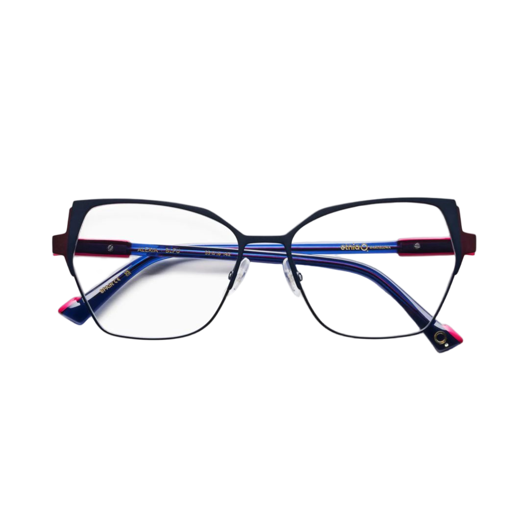 Alexia Geometric Metal Sunglasses with Vibrant Gradient Temples