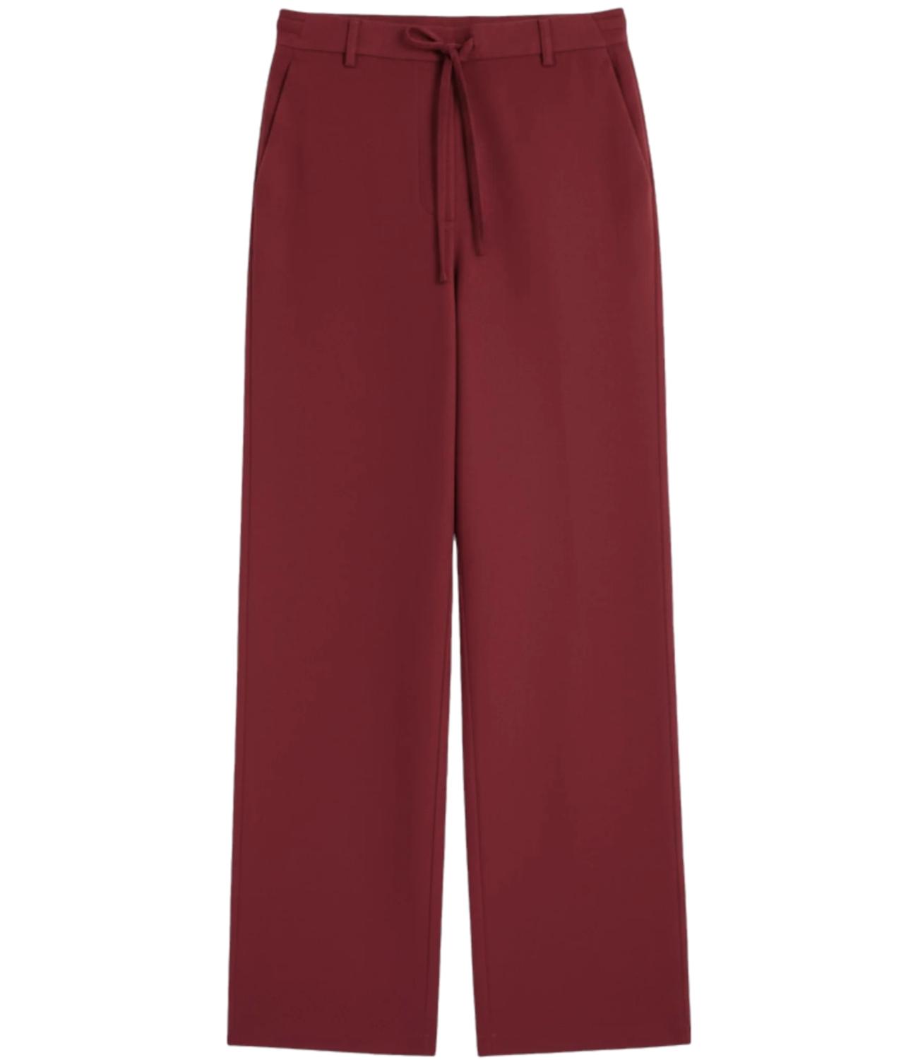 Dark Red Mmlagoraio Polyamide Trousers
