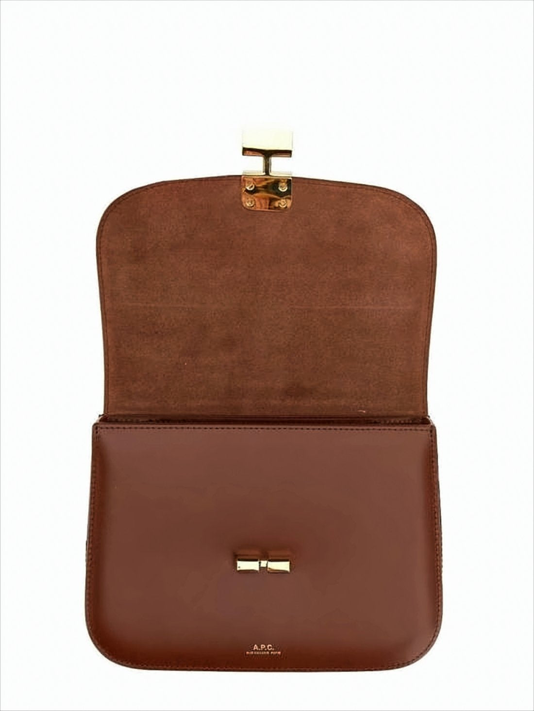 Structured Cowhide Leather Crossbody Bag