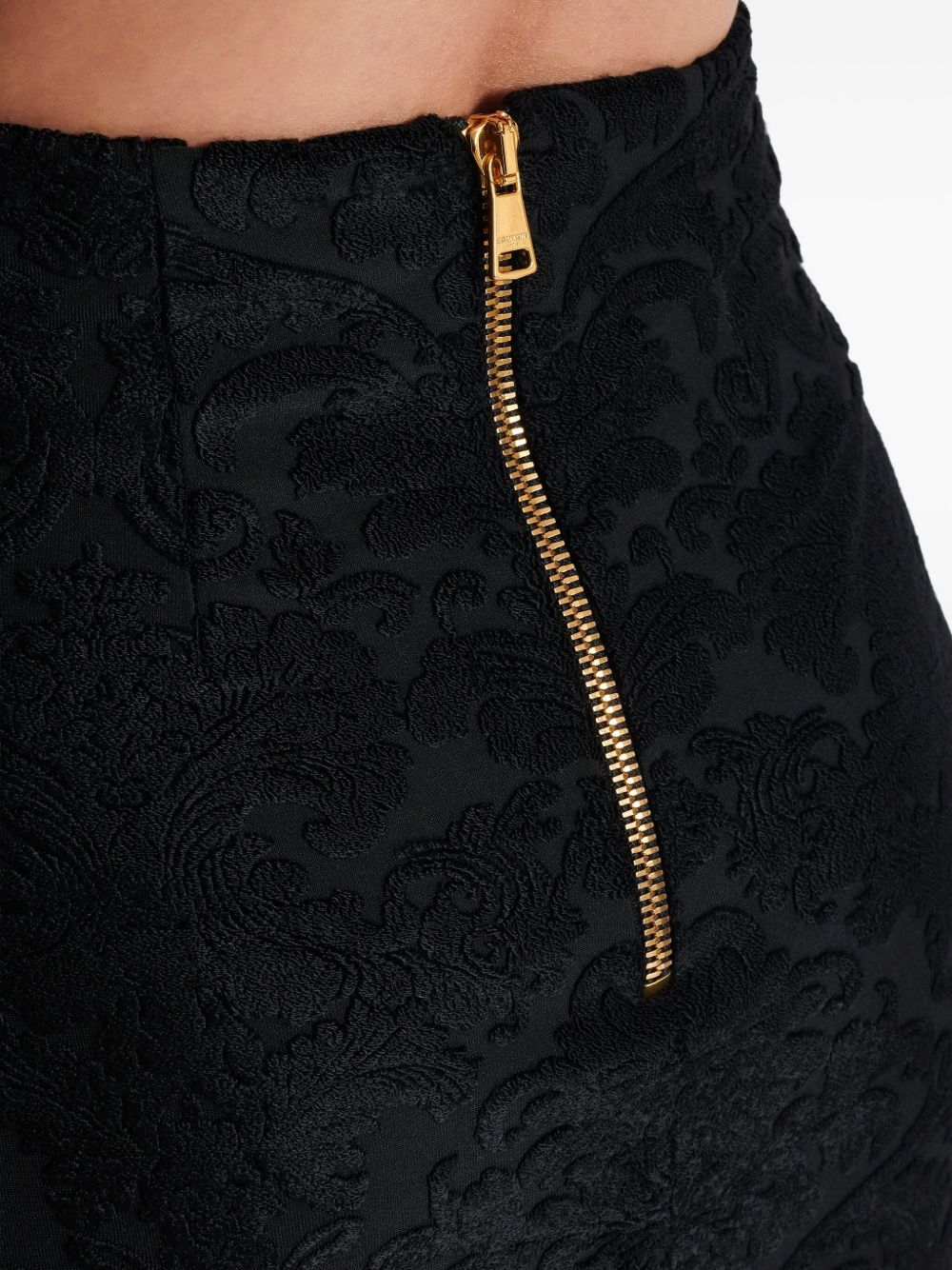 Baroque Pattern Midi Skirt