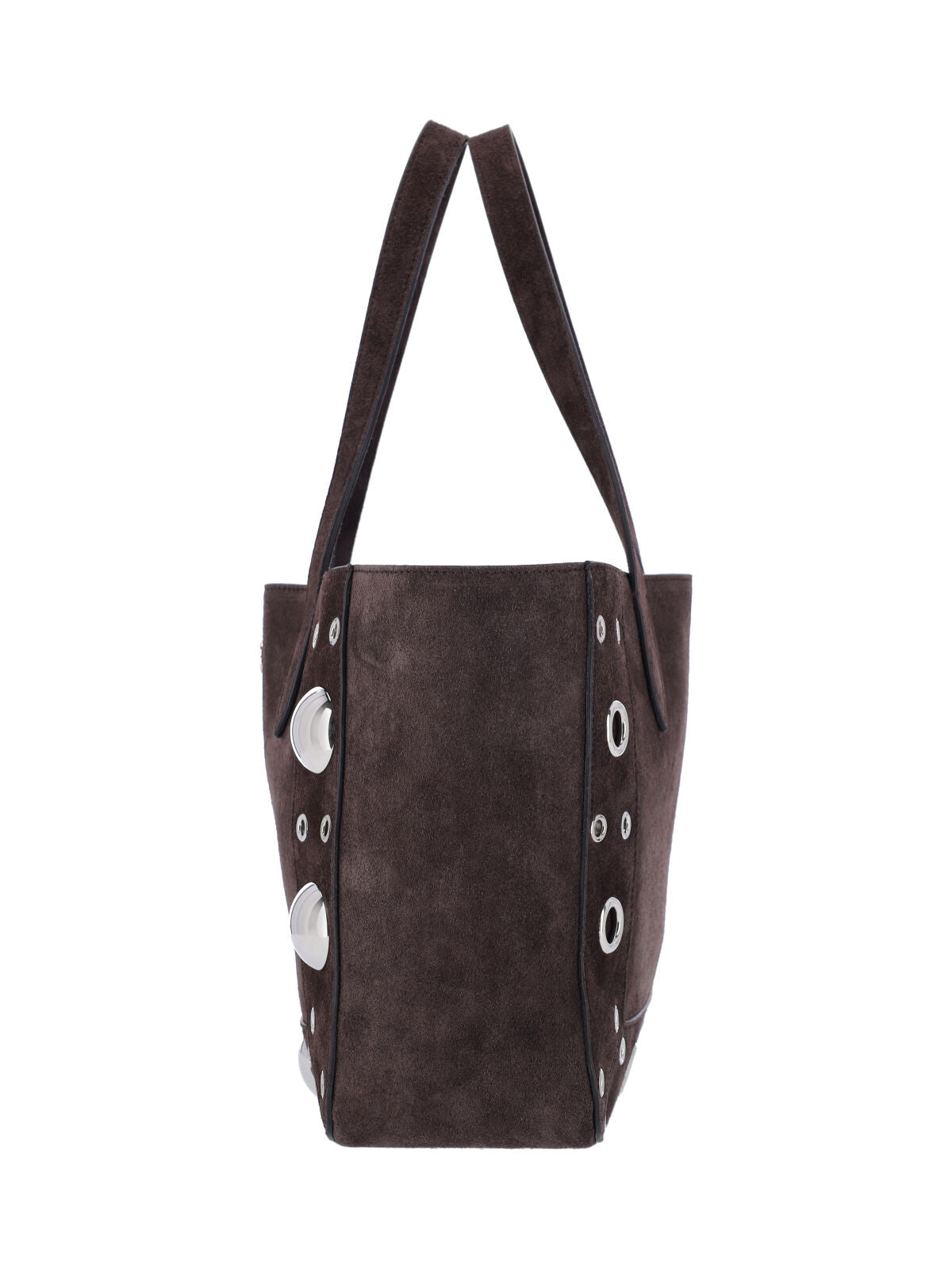 Structured Brown Handbag with Subtle Detailing