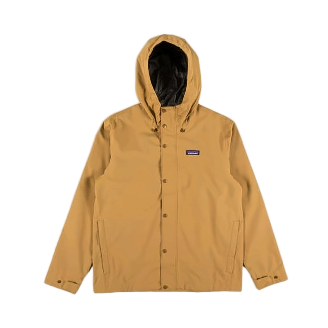 Minimalist Tan Jacket with Adjustable Hood