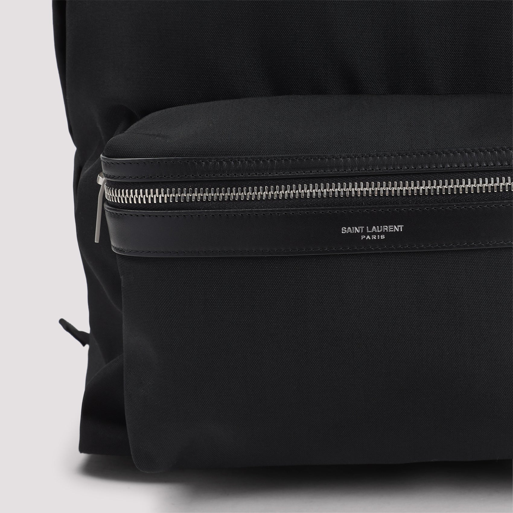 Canvas City Backpack with Leather Accents