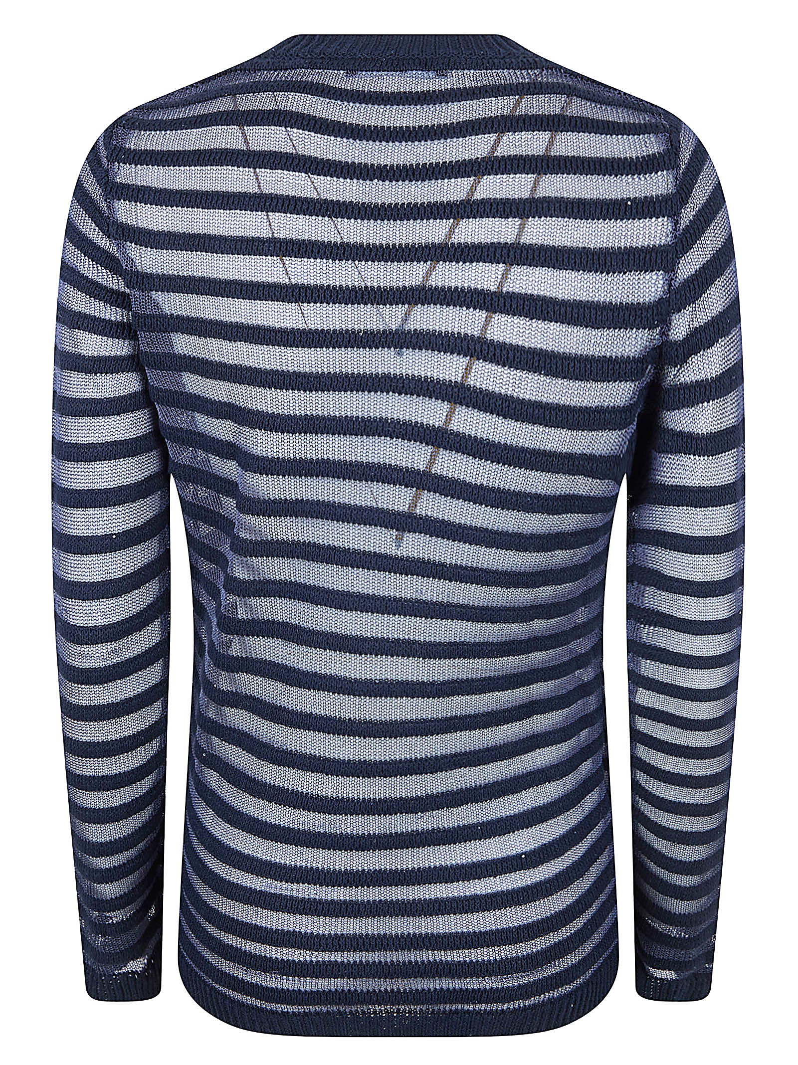 Lightweight Cotton-Linen Sweater with Boat Neckline