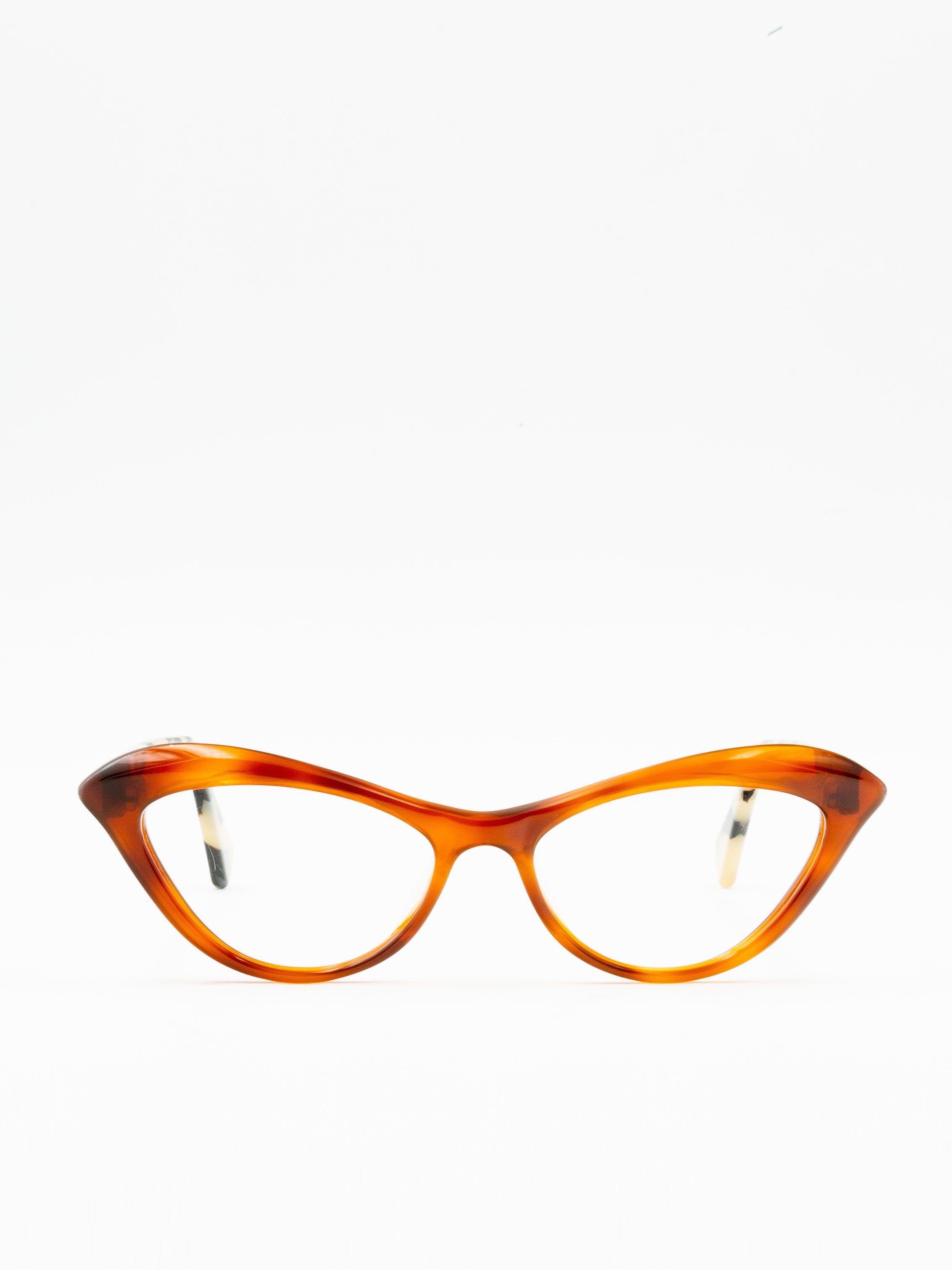Chic Cat-Eye Optical Frame with Glossy Finish