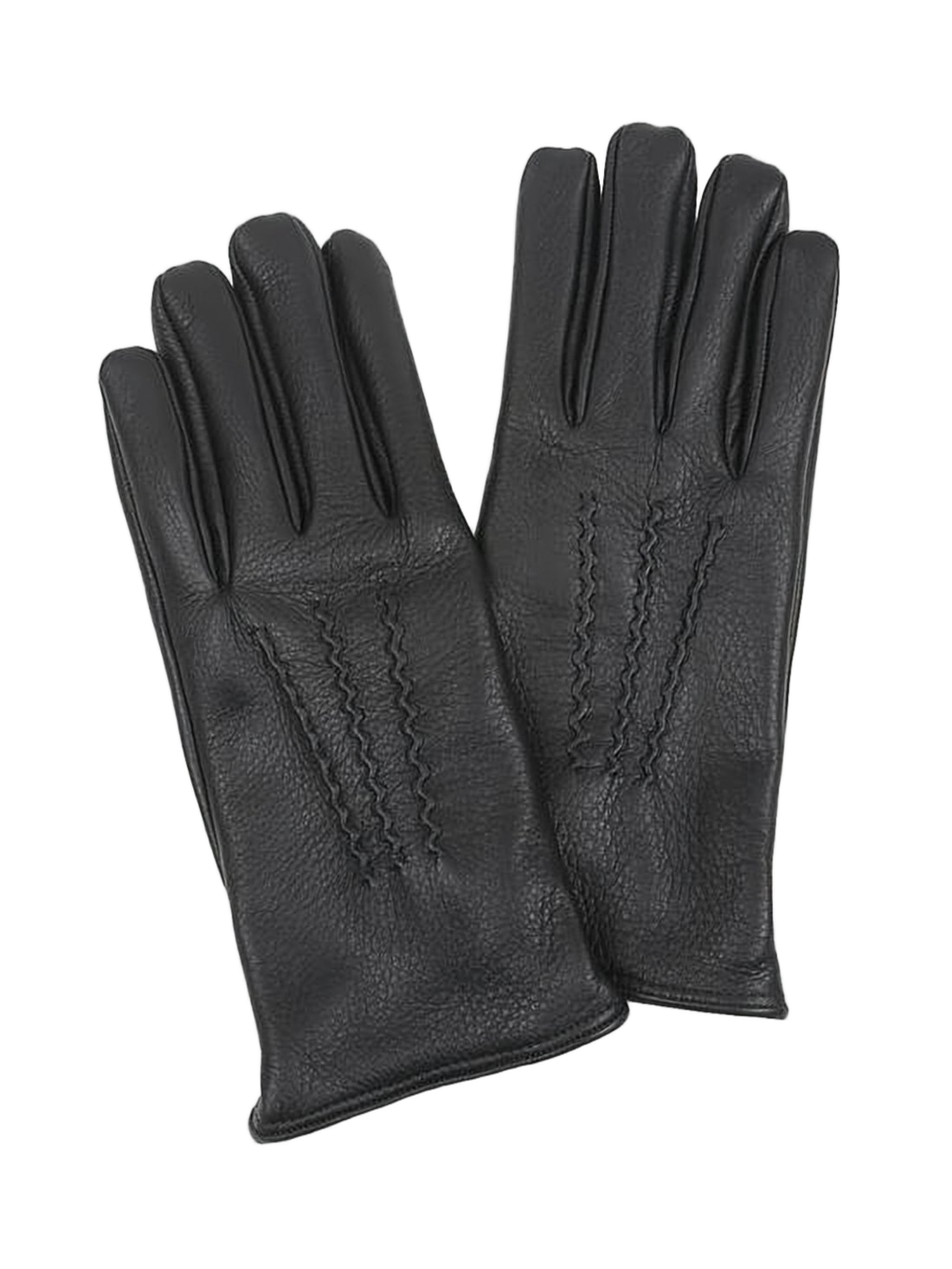 Deer Leather Gloves with Subtle Stitched Detailing