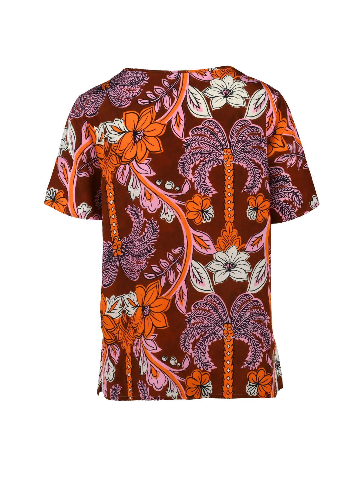 Brown Silk Women's Blouse