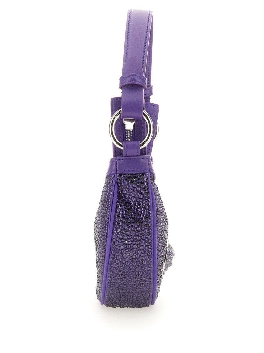 Mini Hobo Bag With Crystals