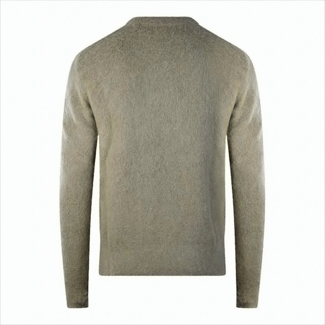 Soft Fuzzy Knit Sweater with Classic Crew Neckline