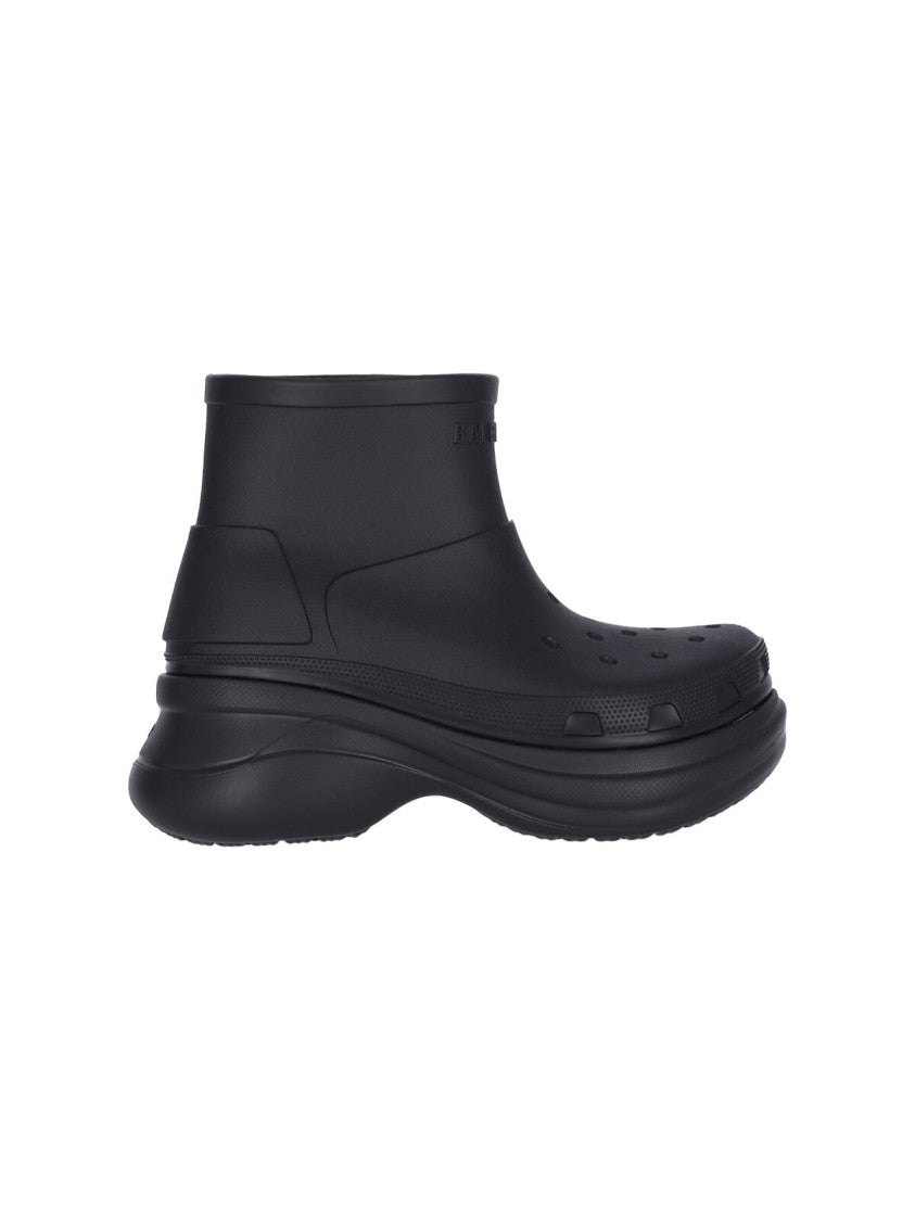 Rubber Ankle Boots – Black