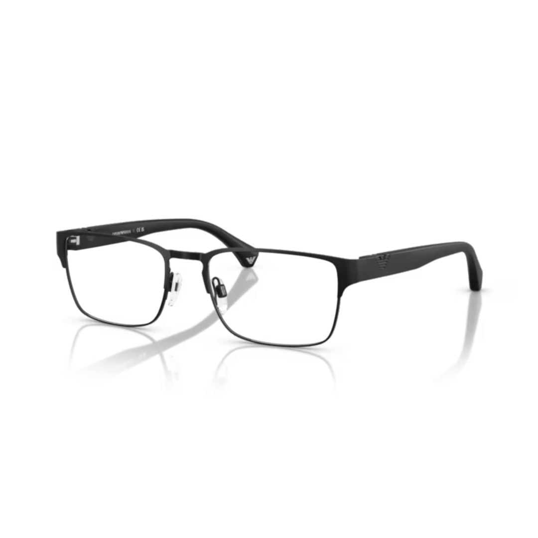 0ea1027 Rectangular Frame Metal Rim Eyeglasses with Adjustable Nose Pads