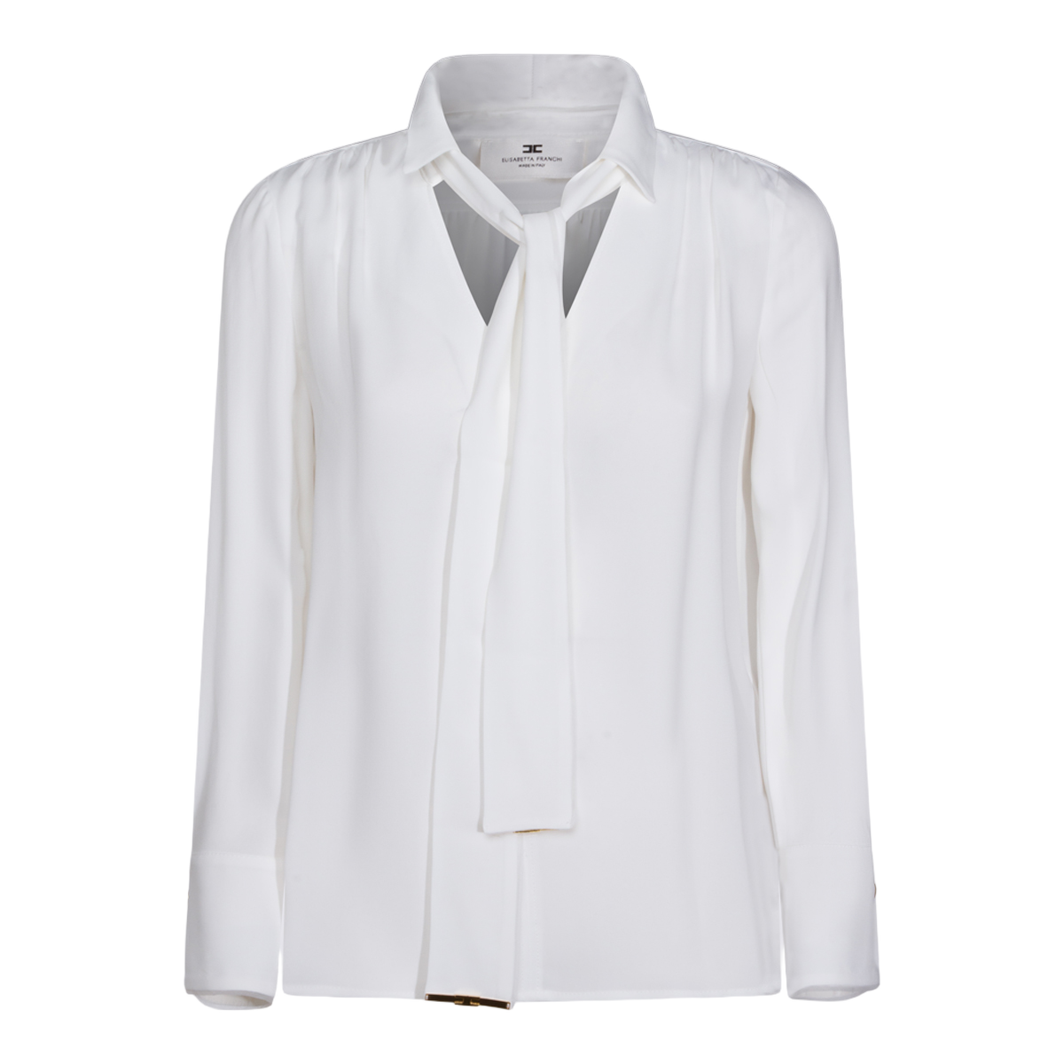 Minimalist Ivory Shirt With Refined Silhouette