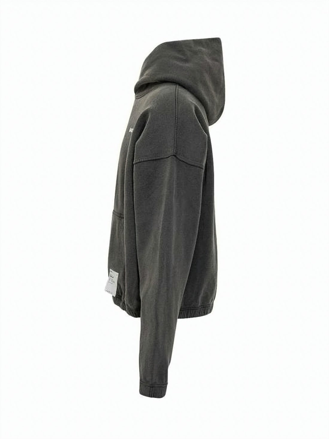Cropped Relaxed-Fit Softcell Hoodie with Kangaroo Pocket
