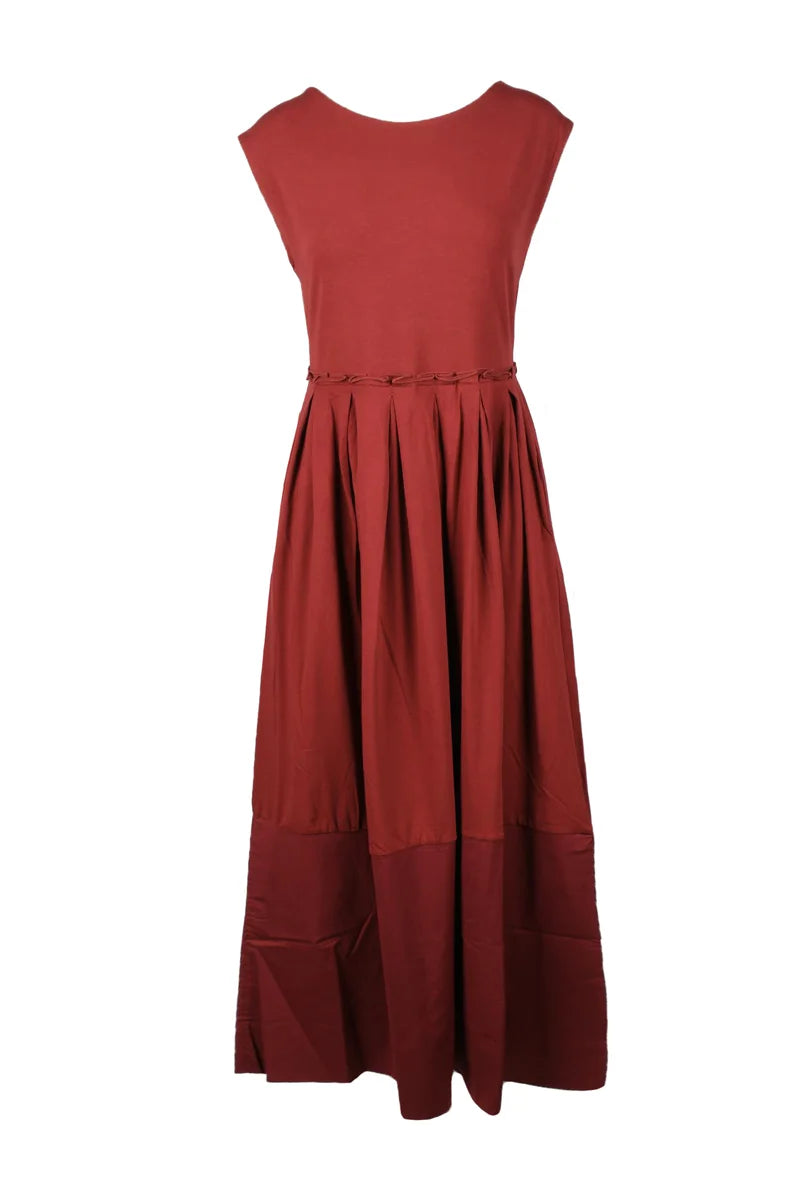 Long Dress Cotton and Elastane - Red