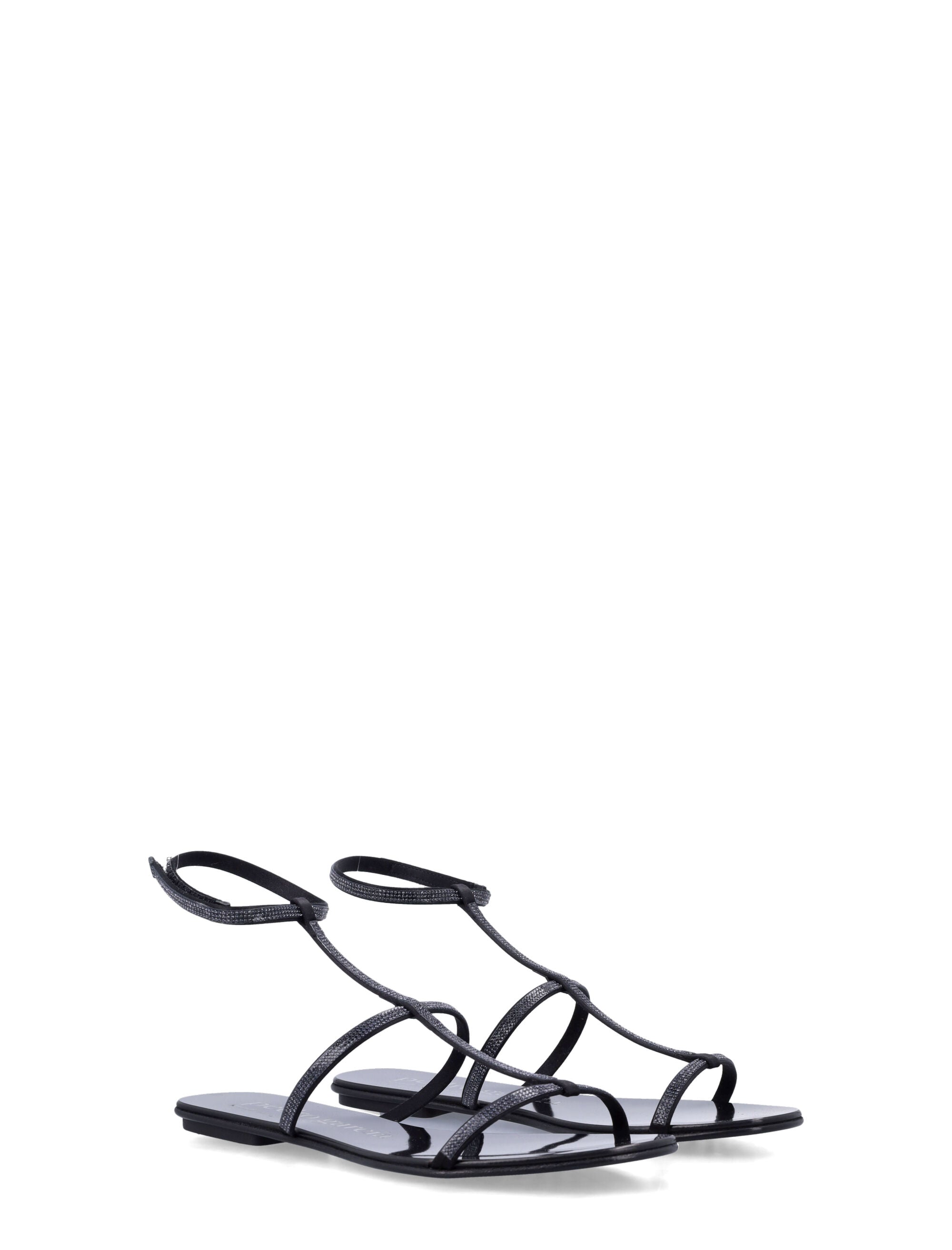 Satin Enola Strappy Sandals