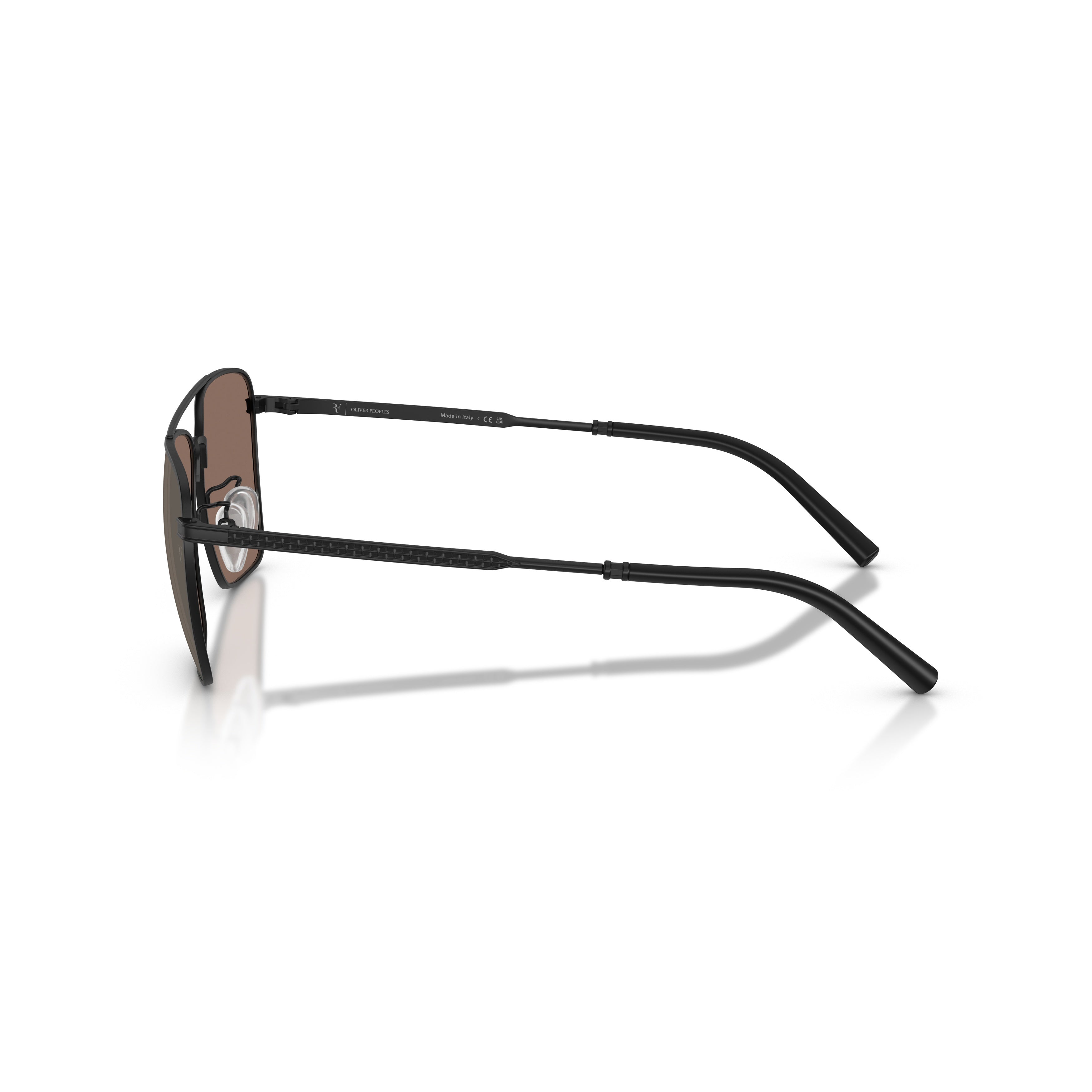 0ov1362s Rectangular Metal Frame Sunglasses with Double Bridge Design
