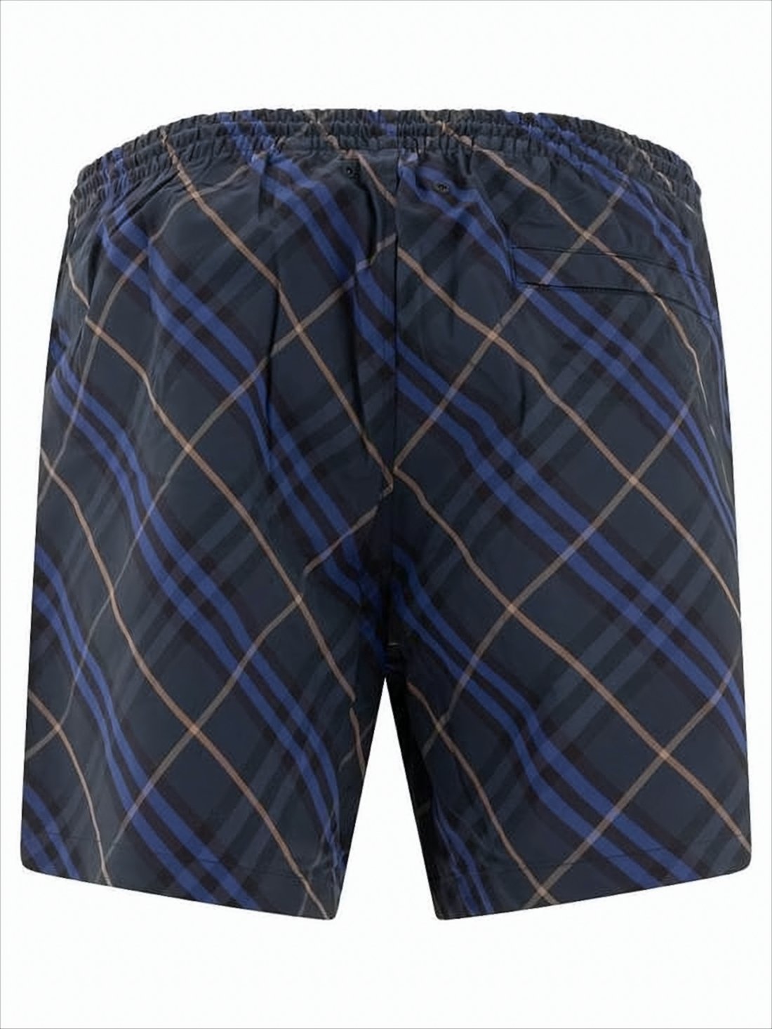 Plaid Pattern Swim Shorts