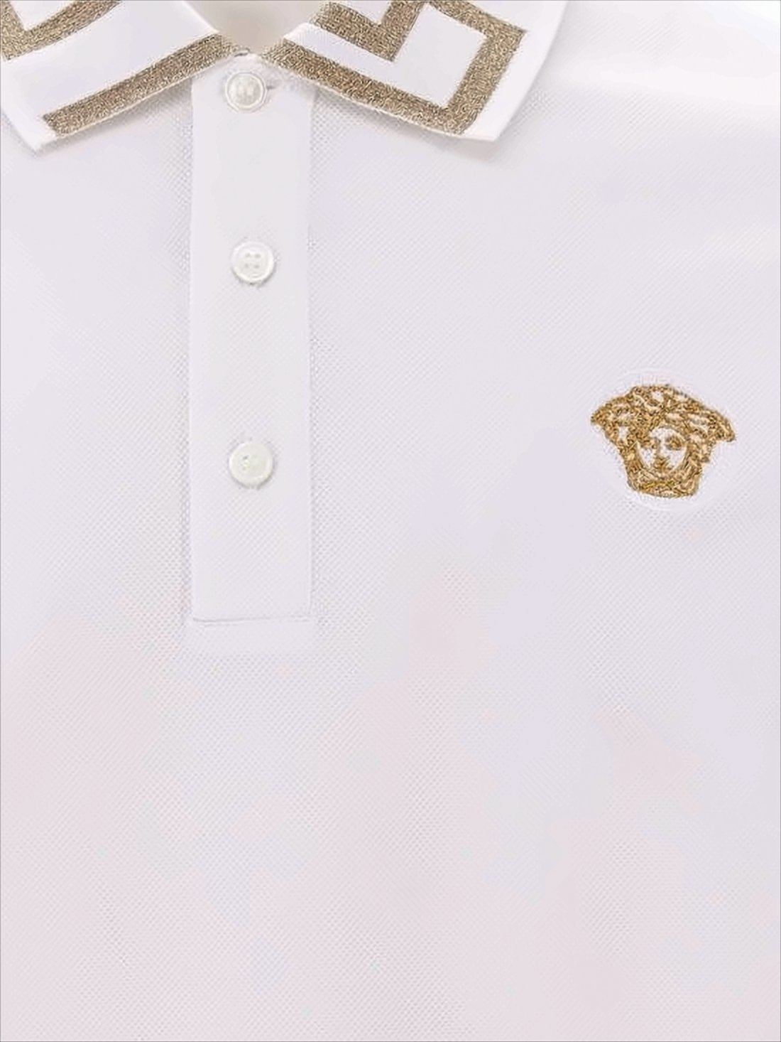 Textured Cotton Polo Shirt