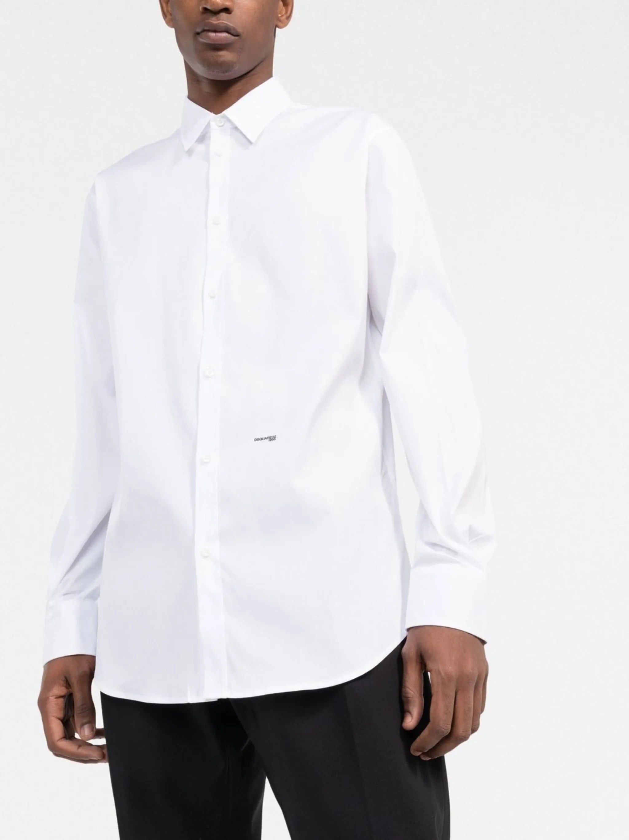 Relax Dan White Cotton Pointed Shirt