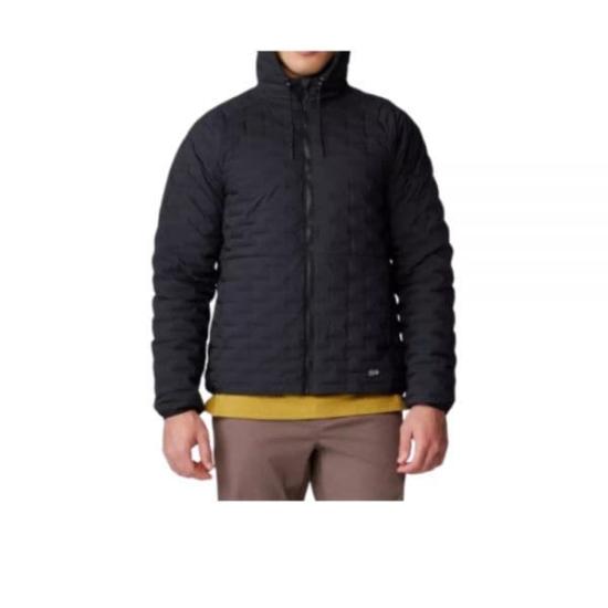 Quilted Padded Jacket With High Collar And Fitted Silhouette