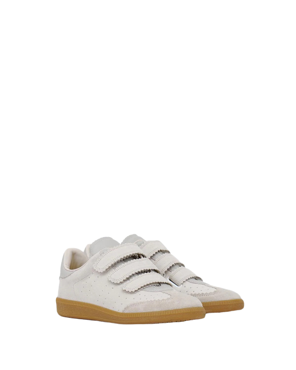 Low-Top Sneakers with Minimalist Design and Velcro Straps
