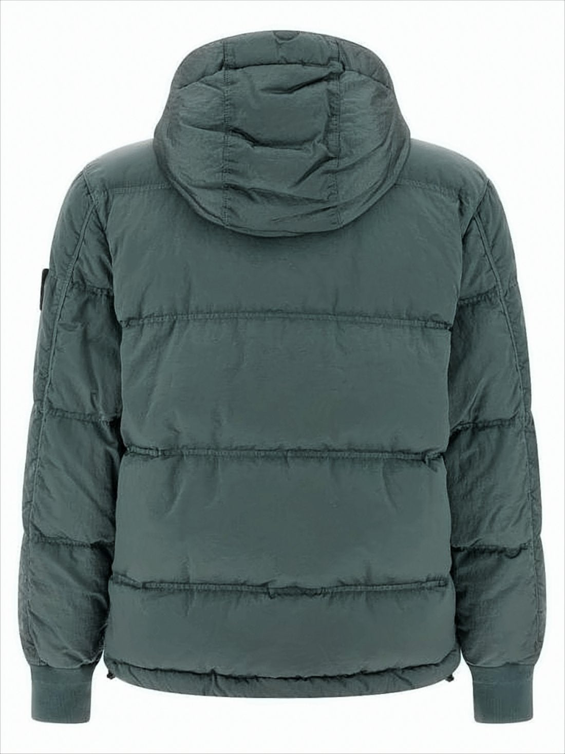 Quilted Hooded Down Parka With Eco-Nylon Fabrication